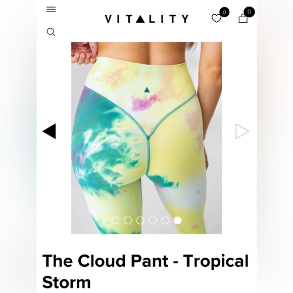 Vitality (Balance Athletica) The Cloud Pant - Tropical Storm (size Medium) - Picture 3 of 15
